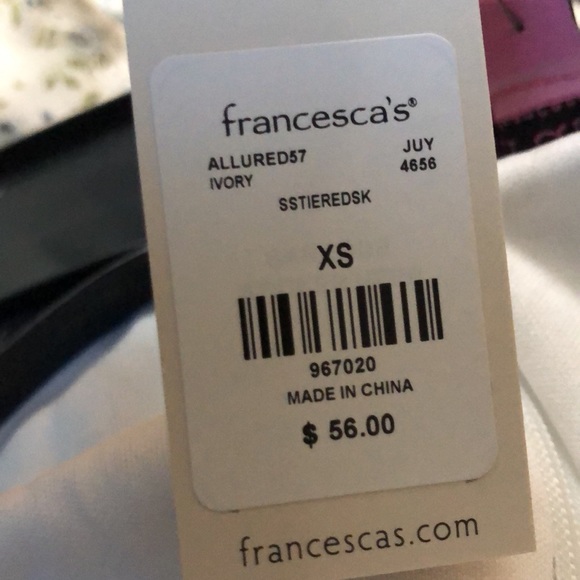 Miami by Francesca’s XS floral white dress - Picture 9 of 9